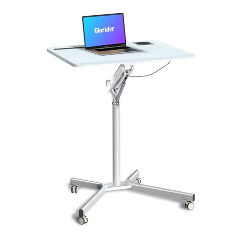 Glorider Pneumatic Laptop Standing Desk- Height Adjustable Mobile ...