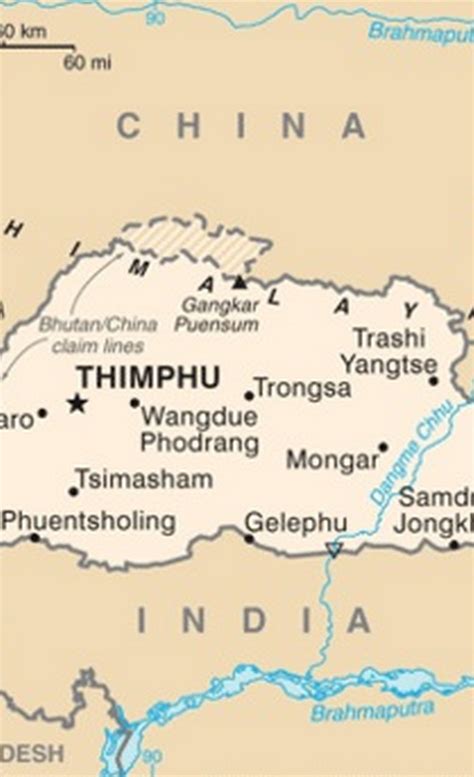 thimphu Geography & Map | Flamingo Travels