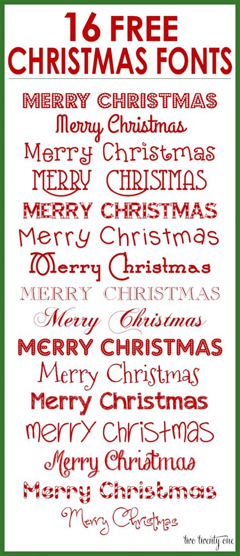 FREE 25+ Christmas Fonts in TTF | OTF