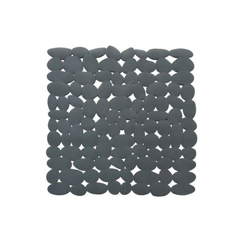 Shower mat PVC MARATHON 54x54cm Dark Gray Spirella