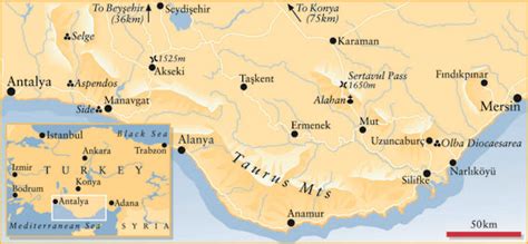 Taurus Mountains On World Map