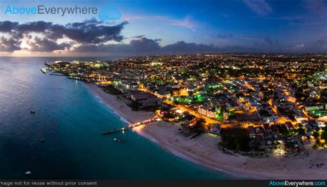 Carlisle Bay by Night | recent drone aerial work from Above Barbados ...