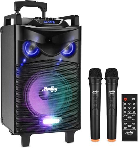 Máquina de karaoke Moukey, 650 W, conexión inalámbrica de pico de ...