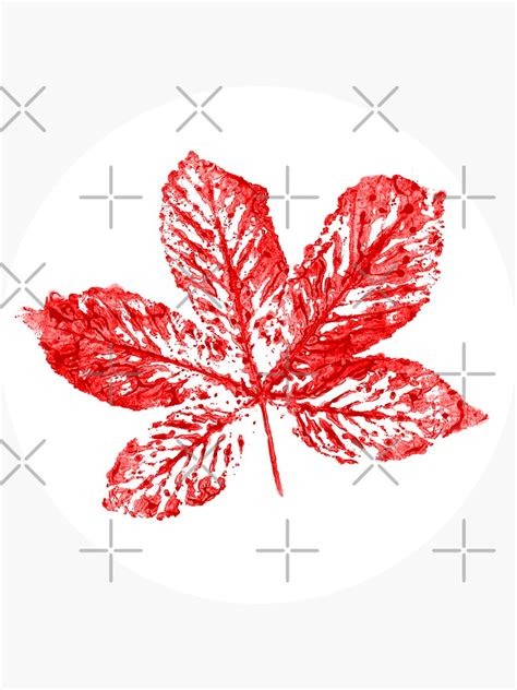 "Buckeye Leaf" Sticker by ellie419zap | Redbubble