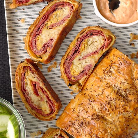 Reuben Stromboli Recipe | Taste of Home