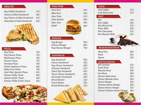 Menu at Chai Pani, Pune, Chinchwad Thergaon Link Road