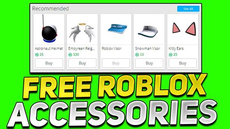 FREE ACCESSORIES That You Can Get TODAY in Roblox! - YouTube