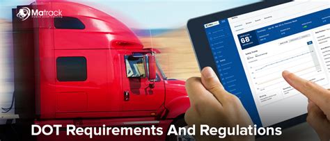 DOT Requirements And Regulations For CDL Truck Drivers - Matrackinc