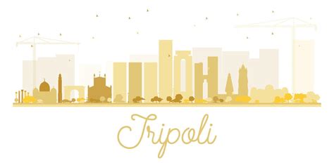 Tripoli City skyline golden silhouette. 11081897 Vector Art at Vecteezy