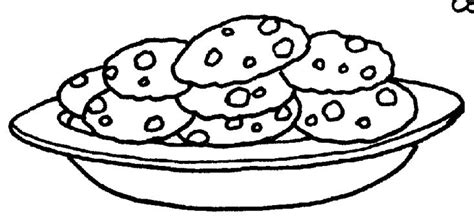 Best Plate Of Cookies Clipart #19892 - Clipartion.com | Black and white ...