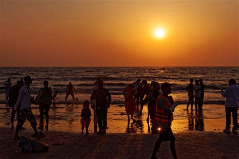 Sunset at Juhu beach | Sunset, Juhu beach, Beach