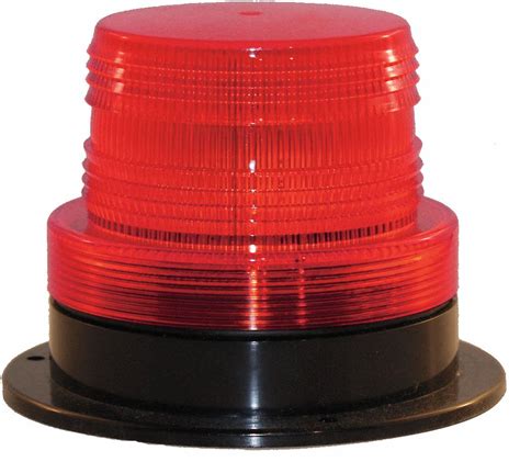 RAILHEAD GEAR, Red, LED, Warning Strobe - 39F102|M7600-LED R - Grainger