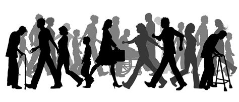 Walking Clip art - group of people png download - 3000*1285 - Free ...