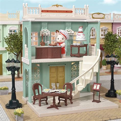 Sylvanian Families DELICIOUS RESTAURANT Town Series TS-02 Epoch Calico ...