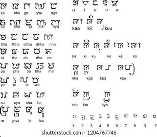 47 Ancient Indonesian Alphabet Images, Stock Photos & Vectors ...