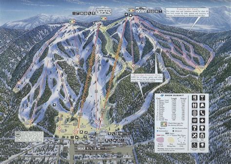 Snow Summit Trail Map • Piste Map • Panoramic Mountain Map