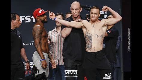 TUF 25 Finale Weigh-Ins: Michael Johnson vs. Justin Gaethje - MMA Fighting - YouTube