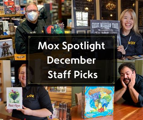 Mox Spotlight December: Staff Picks - Mox Boarding House