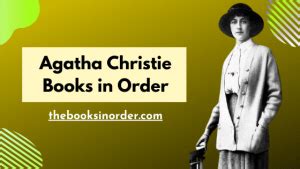 Agatha Christie Books In Order Printable List