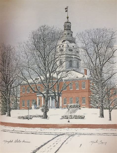 State House, Annapolis | Martin Barry Art Baltimore, Maryland