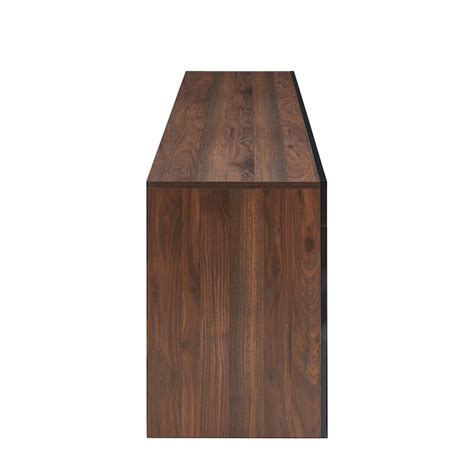 CASAINC 79-in W Dark Walnut TV Stand with LED Corner or Flat Wall Electric Fireplace with Remote ...