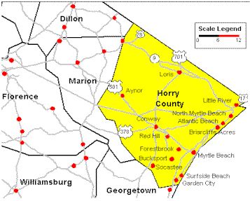 Horry County Map Printable