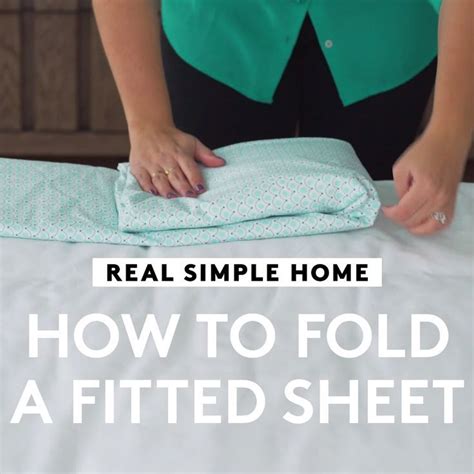 How to Fold a Fitted Sheet: Video and Steps | Folding fitted sheets, Fitted sheet, Folding clothes