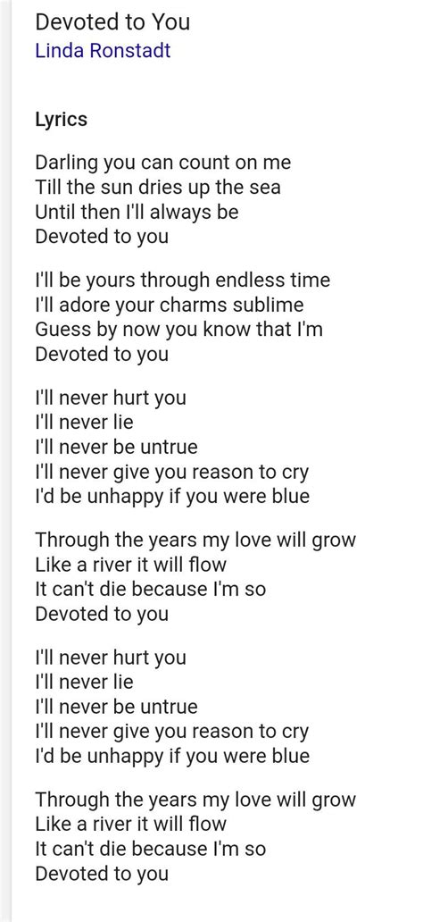 Devoted to you lyrics | Yours lyrics, Lyrics, Devotions