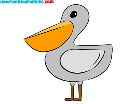 How to Draw a Pelican - Easy Drawing Tutorial For Kids