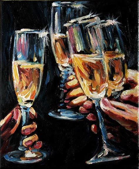 Champagne Painting at PaintingValley.com | Explore collection of ...