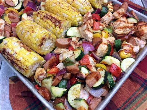 Easy & Healthy BBQ Chicken Sheet Pan Dinner Recipe - Venture1105