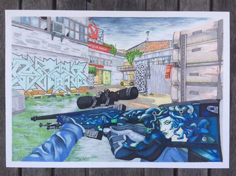 AWP Medusa art on De_Cache : r/GlobalOffensive