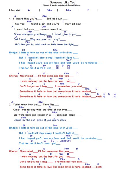 Adele Someone Like You Chords - Kondisko Rabat