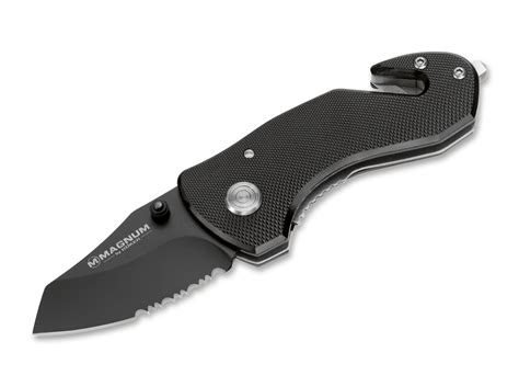 Boker Magnum Black Compact Rescue Knife - Red Hill Cutlery