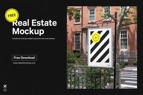 Real Estate Signboard Mockup Free Download - Creativetacos