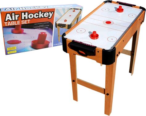 Amazon.com: Air Hockey Table Set | Battery Operated Air Hockey Game Set | Medium Size 27” x 14 ...