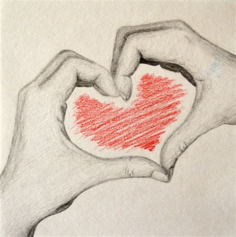 Heart Hands Drawing at GetDrawings | Free download