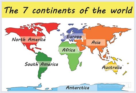 World Geography Map Continents