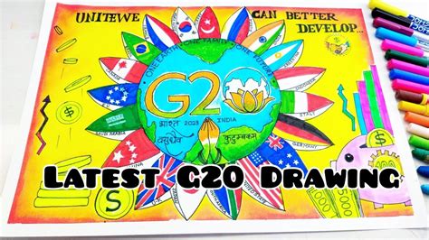 G20 Drawing / G20 India Logo Drawing | One Earth One Family One Future ...