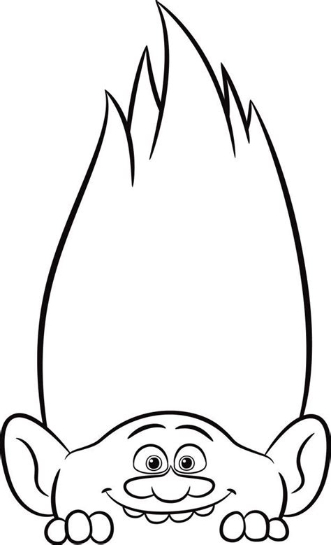 Trolls Movie Coloring Pages - Best Coloring Pages For Kids | Trolls movie, Disney art drawings ...