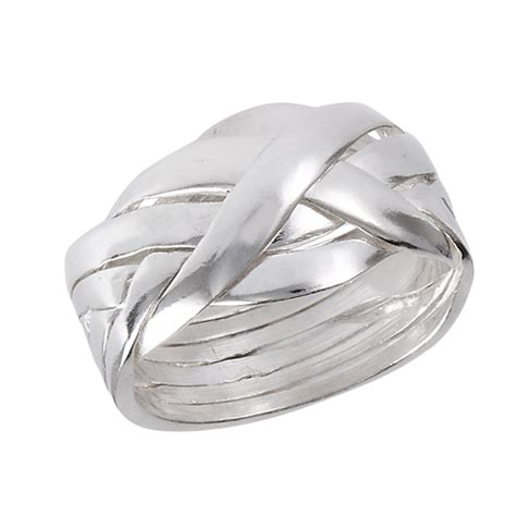 Sterling Silver 6 Piece Puzzle Ring