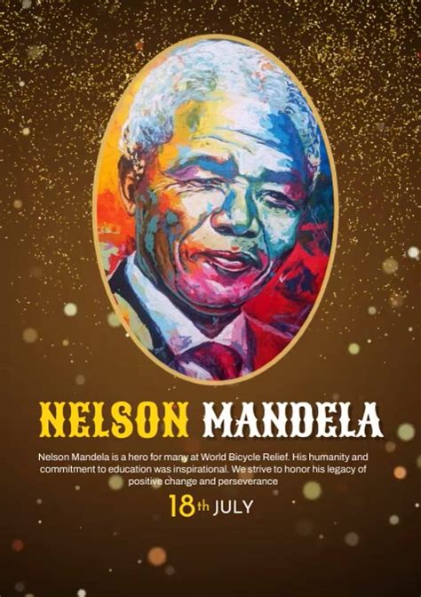 Nelson mandela greeting flyer template | PosterMyWall