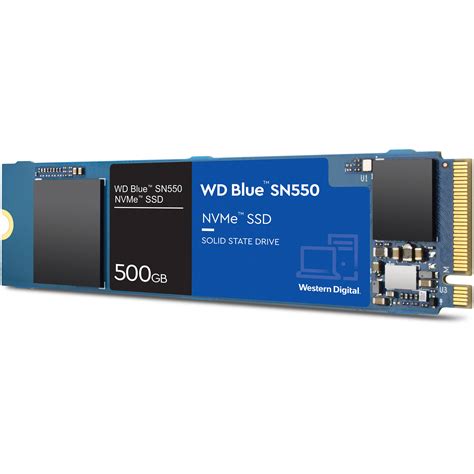 WD 500GB Blue SN550 NVMe M.2 Internal SSD WDBA3V5000ANC-WRSN B&H