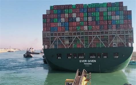 Massive container ship blocking Suez Canal freed, partially afloat | The Times of Israel