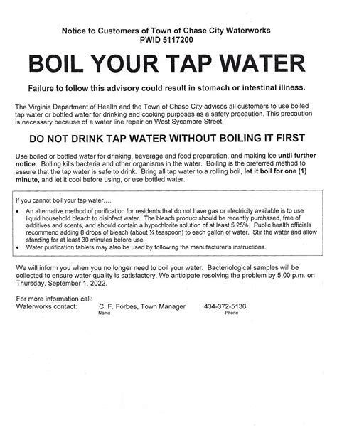 Boil Water Notice