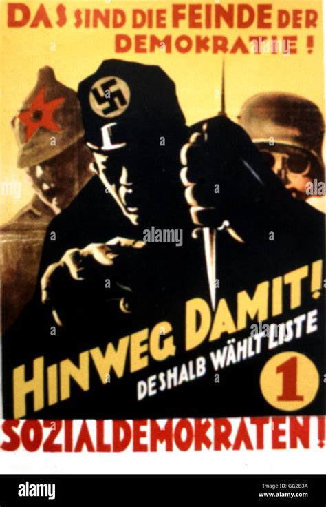 Propaganda election poster for the Social Democratic Party of Germany ...