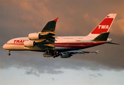 Trans World Airlines (TWA) Airbus A380-800 Combo Aviation Design - Modified Airliner Photos ...