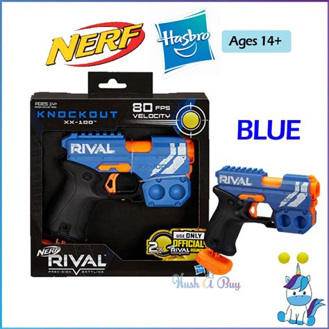 Hasbro Nerf Rival Knockout XX-100 (With 2x Rounds) - Blue / Red