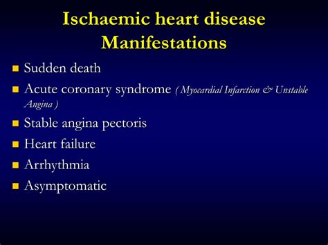 PPT - Ischaemic Heart Disease Clinical Aspects For DENTIST PowerPoint Presentation - ID:5169453