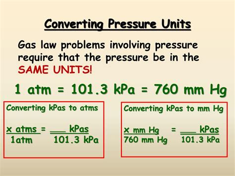 How To Convert Different Units Of Pressure